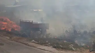 Buldan'da çıkan yangın ekipler tarafından kısa sürede söndürüldü