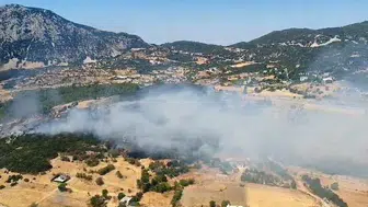 Kaş'taki orman yangını kısa sürede kontrol altına alındı