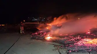 Antakya'da çıkan çöplük yangını ekiplerin müdahalesiyle söndürüldü