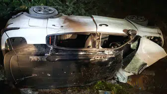 Kırıkkale'de takla atan otomobilde iki kişi yaralandı