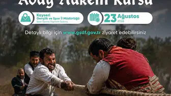 Kayseri'de halat çekme hakemlik kursu açılıyor