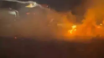 Beyşehir'de mahalleli yangına anında müdahale etti