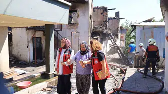 Kemaliye yangınında zarar görenler için destek çalışmaları sürdürülüyor