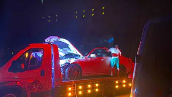 Çaycuma'da yola çıkan ineğe çarpan otomobil takla attı, 6 kişi yaralandı
