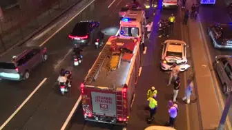 Yenibosna'da zincirleme kaza: 3 yaralı