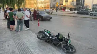 Samsun'da otomobil ve motosiklet çarpıştı, bir kişi yaralandı