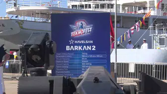 Yerli insansız kara aracı barkan 2, tekno-fest mavi vatan’da sergilendi