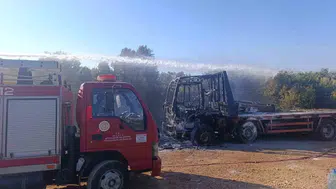 Datça'da kamyonet yangınıyla ilgili iki kişi tutuklandı