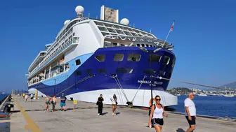 Marella discovery ile Bodrum'a gelen yolcular keşfe çıktı