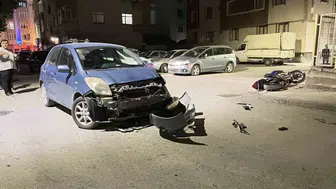 Çorum'da trafik kazası: Motosiklet sürücüsü yaralandı