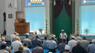 Burhaniye'de Koca Camii'nde mevlid kandili coşkusu