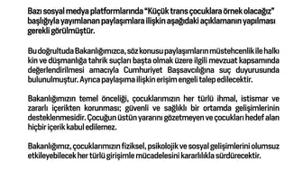 Aile ve Sosyal Hizmetler Bakanlığı'ndan 'küçük trans çocuklara örnek olacağız' paylaşımlarına suç duyurusu
