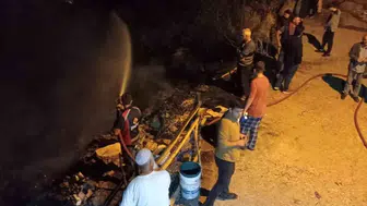 Cide'de korkutan yangın: Aile pencereden atlayarak kurtuldu