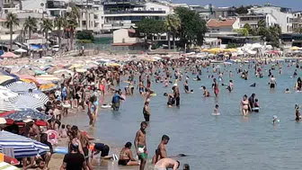 Didim'de tatil keyfi devam ediyor: Plajlar dolup taştı