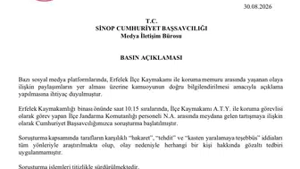 Erfelek kaymakamı ile koruma arasındaki tartışmaya adli soruşturma başlatıldı