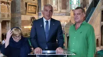 Ayasofya'da tarihi restorasyon süreci güçlenerek devam ediyor