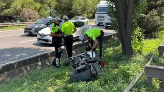 Samsun'da motosiklet kazası: iki kişi yaralandı
