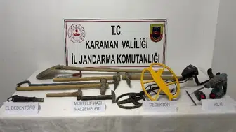Karaman'da tarihi eser ve uyuşturucu baskını: 7 kişi tutuklandı
