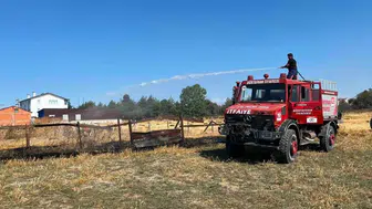 Bolu'da kereste fabrikası yanma tehlikesi atlattı