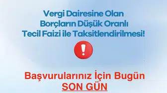 Zonguldak defterdarından mükelleflere önemli uyarı: son başvuru tarihi 31 Ağustos 2026