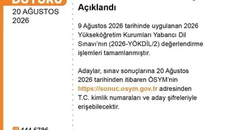 2026-yökdil/2 sonuçları adayların erişimine açıldı