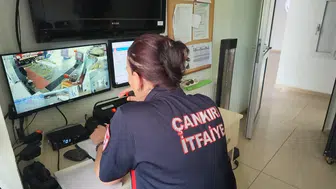 Çankırı’da itfaiyeci çiftin birlikteliği hayata dokunuyor