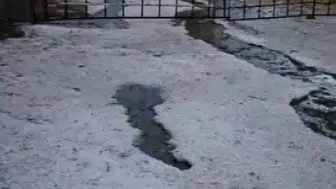 Kars'ta dolu yağışı hayatı durma noktasına getirdi