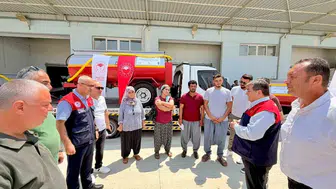 Tarsus'ta üreticilere su tankerleri ve eğitim desteği