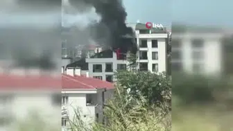 Büyükçekmece'deki daire yangınında panik: İki kişiye sağlık müdahalesi