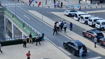Büyük İstanbul Otogarında taksiciler arasında tartışma kaosa dönüştü