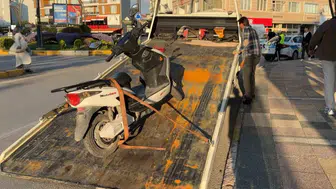Plakasız motosikletle trafiğe çıkan sürücüye 46 bin lira ceza