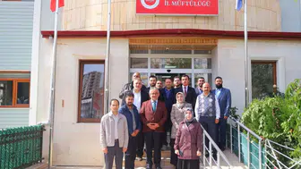 Müftü Danacı, Zonguldak'a atanmasının ardından personeliyle vedalaştı
