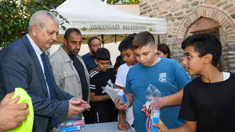 Osmangazi'de çocukların yüzlerini güldüren anlamlı buluşma