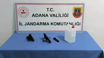 Adana'da jandarmadan silah operasyonu: 6 ruhsatsız silah ele geçirildi