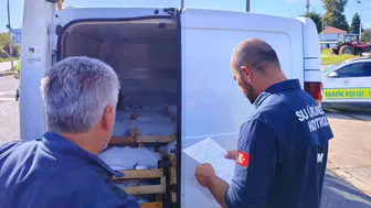 Akçakoca'da balık nakil araçlarına sıkı denetim yapıldı