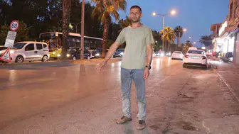 Halk otobüsünün açık kapısı bisikletliyi yere savurdu