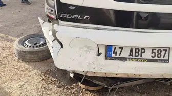 Mardin'de iki aracın çarpışması sonucu bir kişi yaralandı
