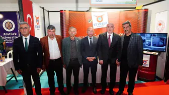 Erzurum'da uluslararası tarım fuarı yapıldı: Saim Özakalın firma yetkilileriyle buluştu