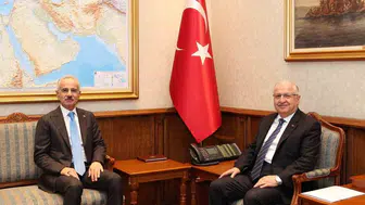 Bakan Güler, Bakan Uraloğlu ile milli savunma bakanlığında görüştü