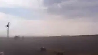 Siverek'te aniden bastıran fırtına işçileri zor durumda bıraktı
