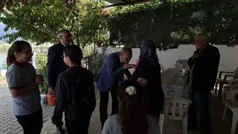 Sarıgöl’de şehit ailesine vefa ziyareti yapıldı