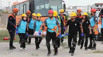 Adıyaman'da ulusal medikal kurtarma ekipleri deprem tatbikatı gerçekleştirdi