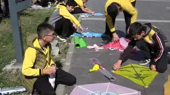 Kars'ta uçurtma etkinliği Gazze'deki çocuklar için düzenlendi