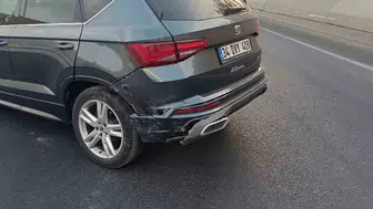 Mardin'de iki otomobilin çarpışması sonucu maddi hasar oluştu