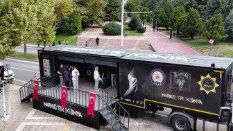 Narko Tır, İnönü Üniversitesi'nde uyuşturucu farkındalığı sağladı