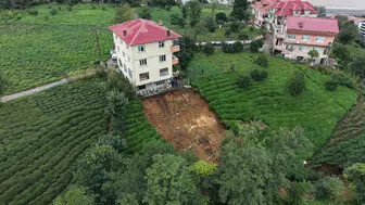 Rize'deki heyelan paniği: Eşim 'ev gidiyor' diyerek beni uyandırdı