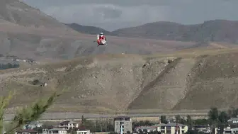 Yenidoğan sarılığı yaşayan bebek ambulans helikopter ile hastaneye taşındı