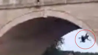 Meriç Nehri'nde köprüden düşen vatandaşa tekneyle müdahale