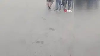 Mersin limanında kimyasal sızıntı iddiaları sonrası sevk edilen ambulanslar hastaları hastaneye taşıdı