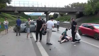 Sancaktepe'de trafik kazasında BMW takla attı: sürücü ağır yaralı